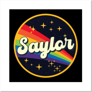 Saylor // Rainbow In Space Vintage Style Posters and Art